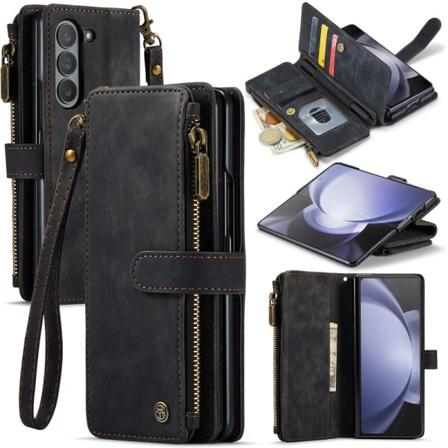 CaseMe Samsung Z Fold5 CaseMe Big Wallet Pungetui - Sort Black