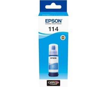 Epson-114 EcoTank Cyan Ink bottle-Cyan påfyllingsblekk Epson 114-Printing ink, toner & paper-Blekkpatroner