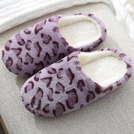 Gradient vinter indendørs dame hjemmesko plys bløde varme bomuldssko skridsikre gulvsko hjemme herre pelsede sandaler soveværelse