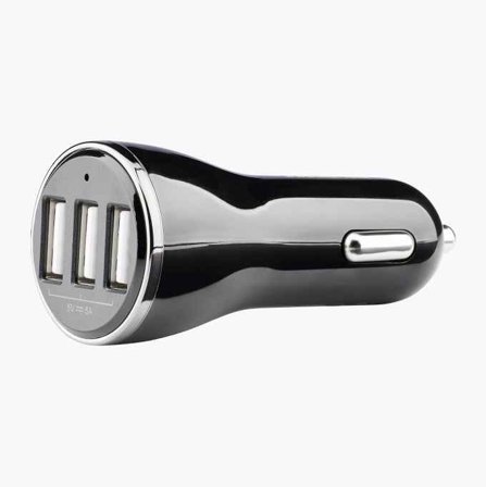Billaddare med 3 USB-uttag 12/24 V - Biltema