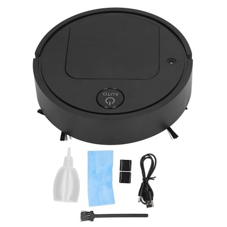 4 i 1 Mini Smart Robotdammsugare USB Uppladdningsbar Bärbar Hinderundvikande Hemstädare