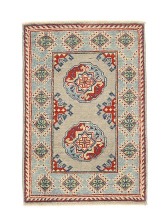Kazak Fine Matot Käsinsolmittu 60X89 Matto Ruskea/Beige Afganistan
