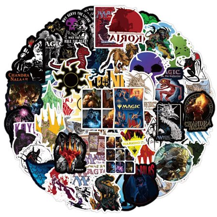 50 st Magic the Gathering MTG Card Game Character Stickers Collection Decal Gift