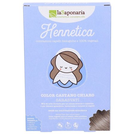 LA SAPONARIA Hennetica Tinta vegetale - SARASVATI 100g - Colorazione Capelli