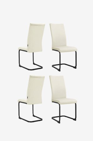 Loft24 - Ruokailutuoli 2Pk Sia - Valkoinen - Tuolit - - Homeroom