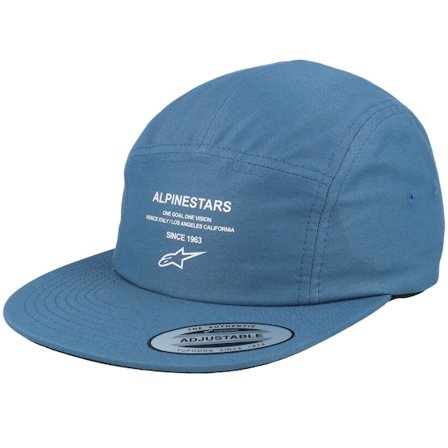 Alpinestars - Modrá 5panel Kšiltovka - Peasy Hat Blue 5-Panel @ Hatstore