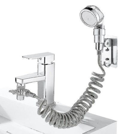 Multifunksjonell kran tut dusjmunnstykke - baderomsspray med avløpsfilter slange