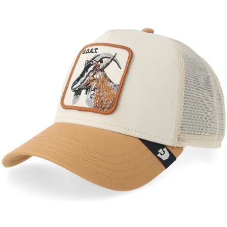 Goorin - Beige trucker Keps - The Goat Chalk/Heat A-frame Trucker @ Hatstore