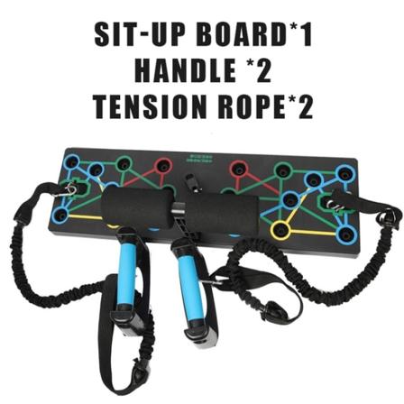Folding Push-up Board Multifunktionell magmuskelförstärkning MuskelträningGym Sport Bärbar fitness Orange