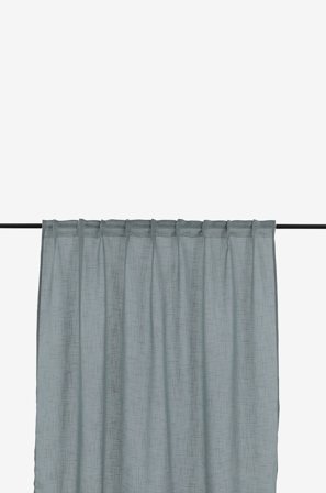 Venture Home - Gardin Kaya med multibånd 2-pk - Grå - Stroppelengder - Fra Homeroom