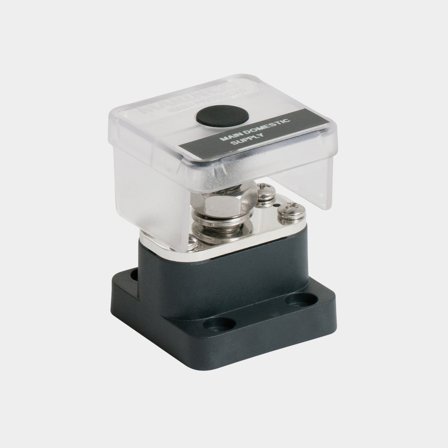 Svorkovnice BEP Marine Pro Installer Insulated Stud Single, 1 x M10, 50 A, s krytem + připojovací deskou pro rozvod proudu