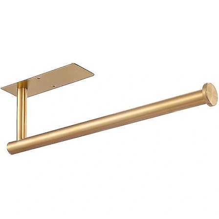 /EA/ Køkkenrulleholder Selvklæbende/stansende Badeværelsespapirhåndklædeholder Under Skab Guld