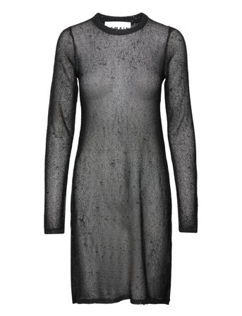 REMAIN Birger Christensen | Sequin Knit Long-Sleeve Mini Dress | 36