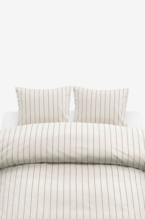 Borganäs of Sweden - Påslakanset Saga Dubbel - Beige - Påslakanset - 220X210 - Från Homeroom