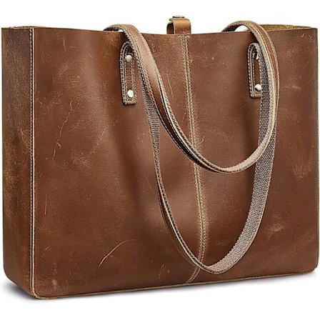 S-zone ægte læder skuldertaske til kvinder stor håndtaske arbejdstaske