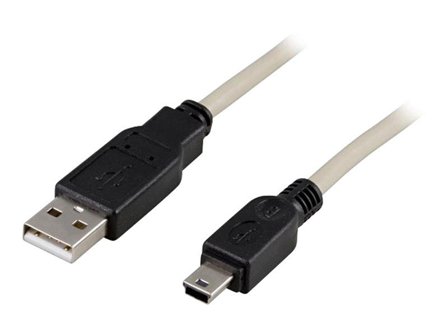 Deltaco USB 2.0 cable Type A male, Type A male 3m