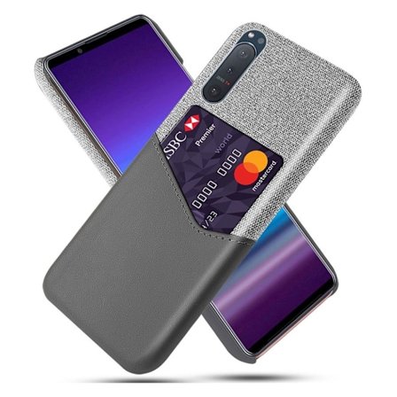 Bofink Sony Xperia 5 II skal med korthållare - Silver/Grå