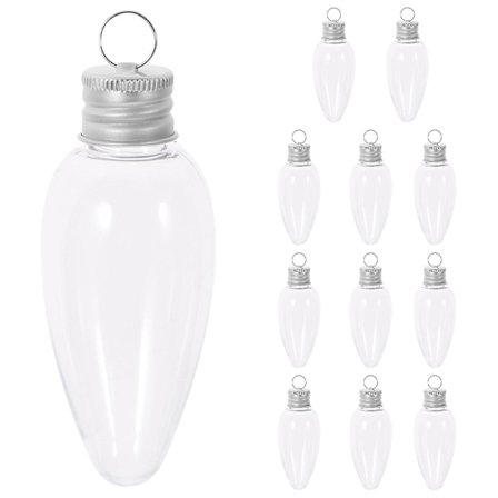 12 stk. Ornamentbeholder Julehængende Ornament Julelys Pære Ornamenter Lys Pære Ornamenter Til Håndværk Yw1