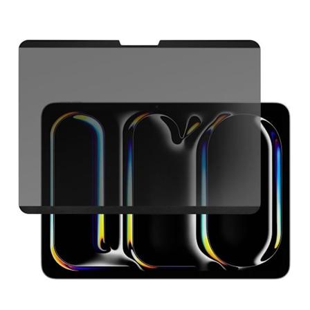 Skärmskydd för iPad Pro 11 2024 Anti-spion Anti-scratch Magnetic 4smarts Transparent Svart Svart