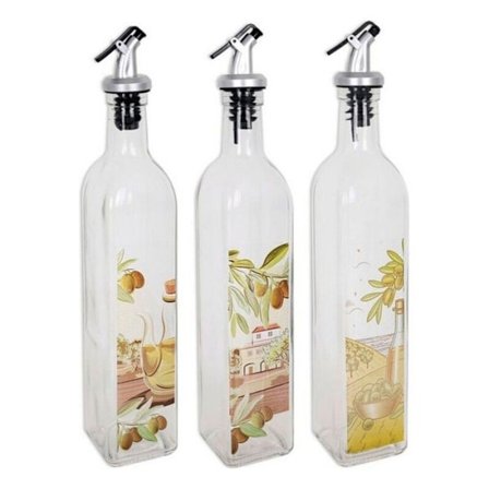 Smörgås - oljeflaska - vinägerflaska Bigbuy cooking - S2207222 - Oljeflaska glas med doseringspropp, 500 ml, glas