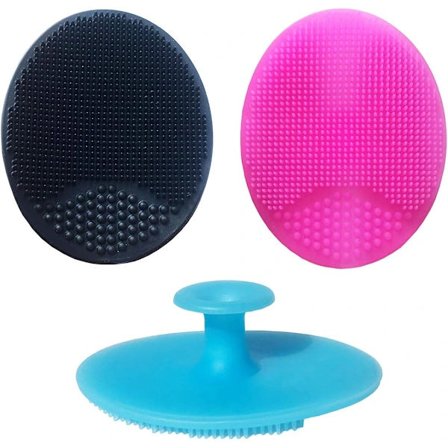 st Manuella Rengøringsbørster til Ansigtet i Silikone, Badebørste til Babyer, Barnesengsbørste, Egnet til Voksnes Ansigtsrengøring og Babyer