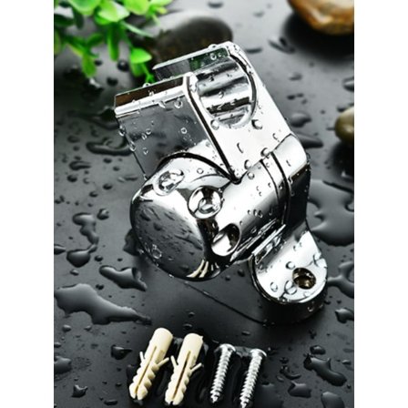 4 stk. sølv højdejusterbar håndbruserkurv - justerbar vidvinkel, der passer til alle badeværelsesrum