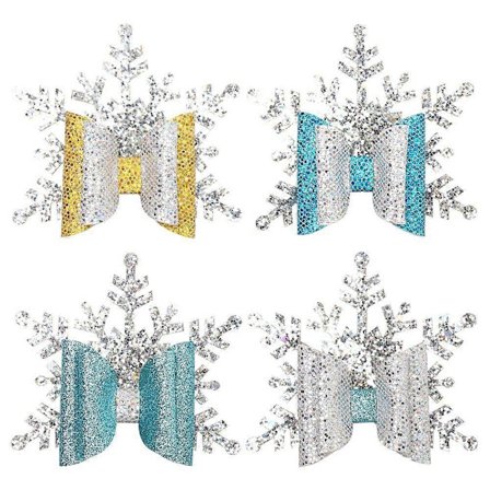 4 stk. julesnefnug hårspænder til piger hårtilbehør baby tiara