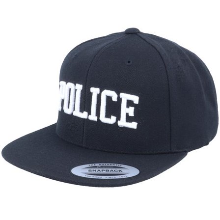 Iconic - Svart snapback Keps - Police 3D Black Snapback @ Hatstore