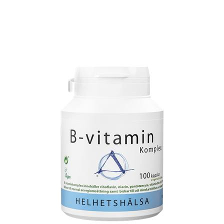 Helhetshälsa B-vitamin Kompleks, 100 kapsler