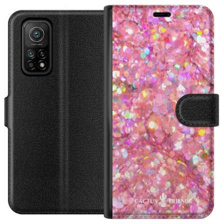 Yhteensopiva Lompakkokotelo Xiaomi Xiaomi Mi 10T 5G Cactus and Friends – PinkGlitter