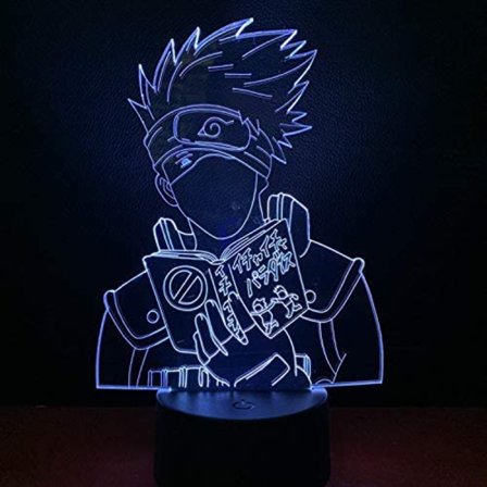 Naruto Kakashi Uchiha Sasuke 3D Illusion Nattlampa