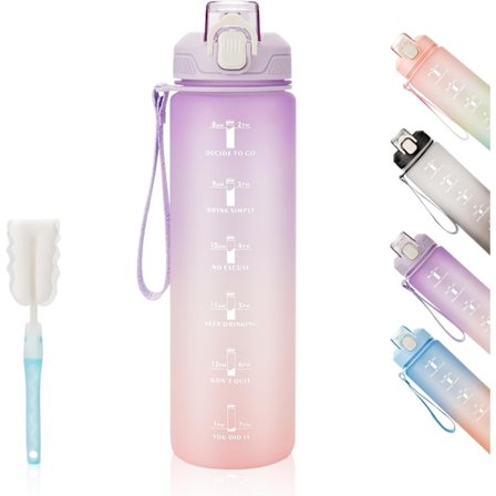 1L Sport Bottle - Leakproof & BPA Free Gym Water Bottle for Fitness, Gym & Outdoor Sports