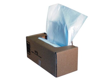 Fellowes Avfallssäck för dokumentförstörare, 94 l, genomskinlig 50/fp - Lyreco - Kontorsmaskiner - Dokumentförstörare - Säckar och påsar