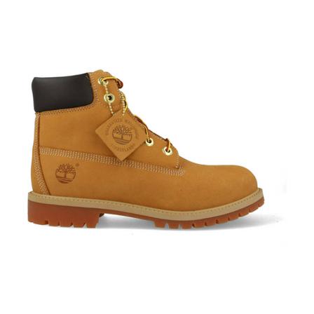 Timberland, Timberland Junior 6-inch Premium Boots (36 t/m 40) Geel / Honing Bruin 12909 Geel, unisex, Maat:40 EU,leer