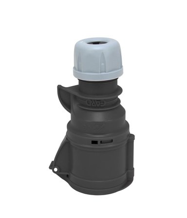 Garo S 416-7 Q Skjøtekontakt IP44, 5-polet 16 A, Quick Svart, 7 h, Stikkontakter & kabler