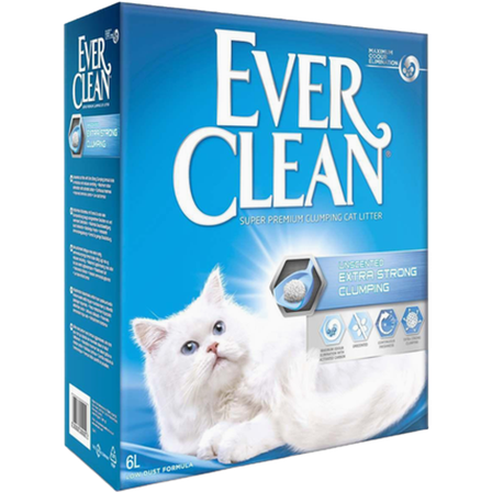 Ever Clean - Ekstra sterk uparfymert - Kattesand 10 L - Katt - Kattesand & kattestrø - Klumpdannende kattesand - ZOO.no