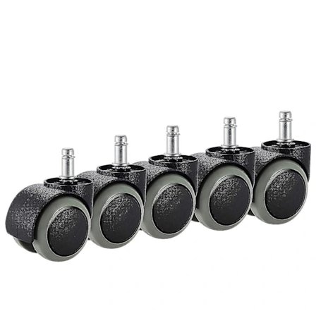 Kontorsstolshjul, 5-pack, Passar Ikea-stol (10 mm x 22 mm) Tunga