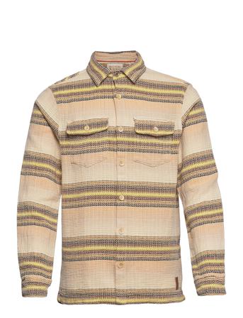 Textured Striped Regular Fit Over-Shirt In Organic Cotton Patterned Scotch & Soda