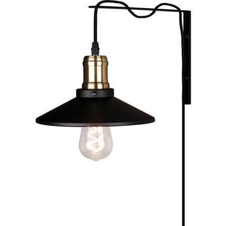 Globen Lighting - Vegglampe Disc 25 Svart