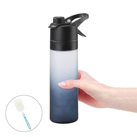 Sports Drikkeflaske, spray Kjøleflaske, spray To-i-ett, For Å Slukke Tørsten, Kjøle Ned Raskt, For Trening, reise, løping 650ml-hao