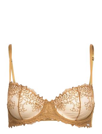 Bra Luna Wire Lingerie Bras & Tops Balc Tte Bras Ruskea Lindex