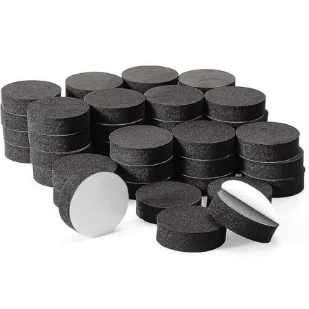 48st plantepotteføtter Risers Naturgummi Blomsterpottematte Usynlige potteføtter for tung utendørs plan