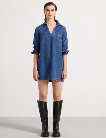 Lindex Dress Aster - Blue - L