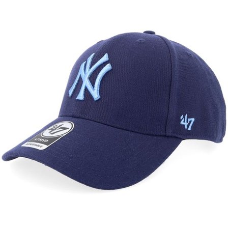 47 Brand - MLB Blå adjustable Keps - New York Yankees MLB Mvp Cap Light Navy Adjustable @ Hatstore