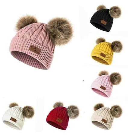 Dobbelt Pompom Hue Hat