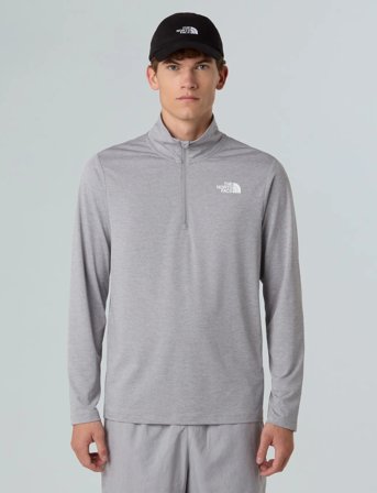 The North Face M 24/7 1/4 Zip Tee - Grey - M