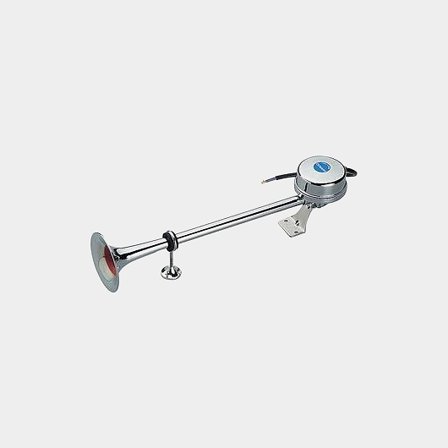 Boat horn / trumpet horn 24 V Marco EM1 Stainless Steel Long, stainless steel, electromagnetic, surface-mounted, 470 mm