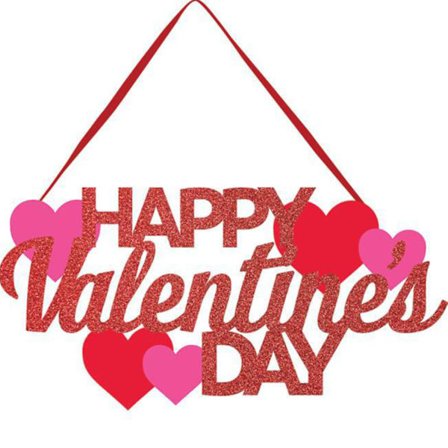 Glad Alla hjärtans dag-skylt Alla hjärtans dag Kärlek Hjärta Hängande Ornament