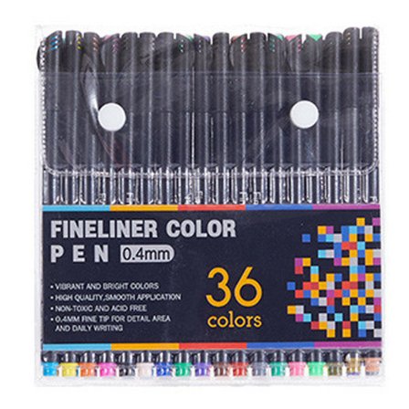 Journal Planner Pennor Färgpennor Finpunktsmarkörer Finspets