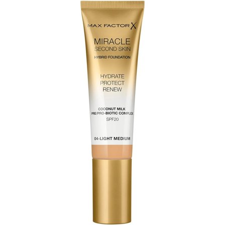 Max Factor Miracle Second Skin Fondotinta Liquido 30ml 04-Light